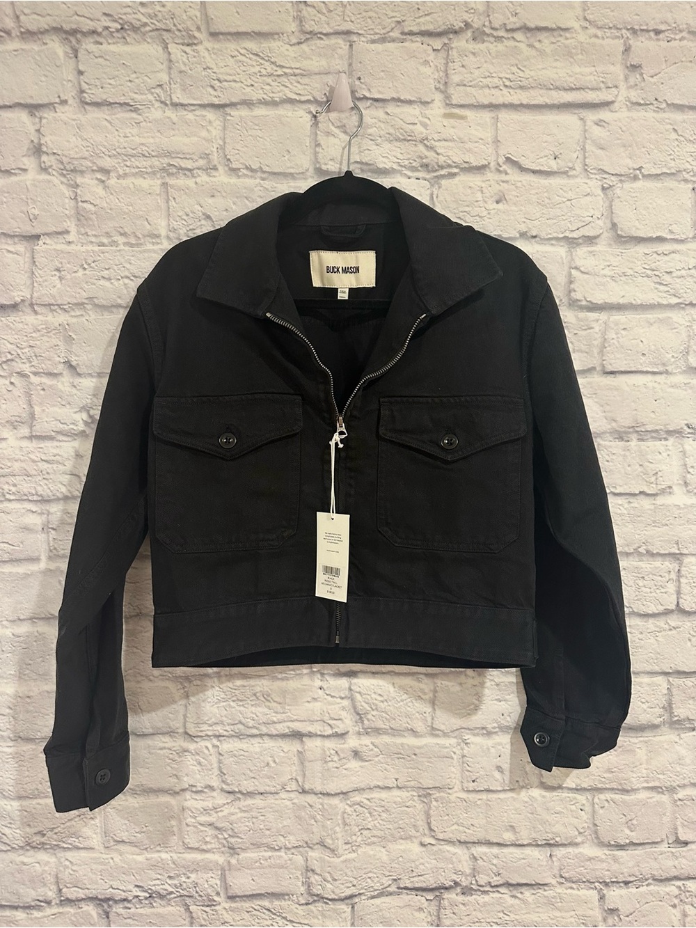 NWT Buck Mason the ridge twill black denim mechanics jacket size small - Picture 3 of 6